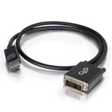 C2g 2m Displayport To Single Link Dvi-D Adapter Cable M/M Dp To Dvi Black Cable Displayport Displayport (M) A Dvi-D (M) 2 M Negro