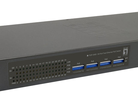 EAN 4015867203248 - LevelOne FGP-3400W250 switch No administrado Fast Ethernet (10/100) Energía sobre Ethernet (PoE) Negro imagen 2