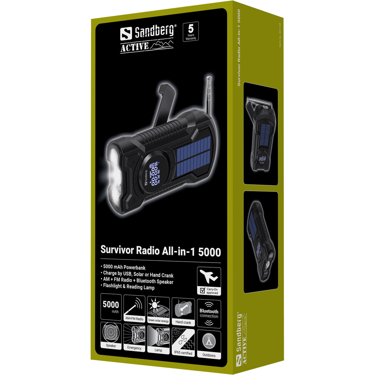 EAN 5705730421037 - Sandberg 421-03 radio Portátil Negro imagen 10