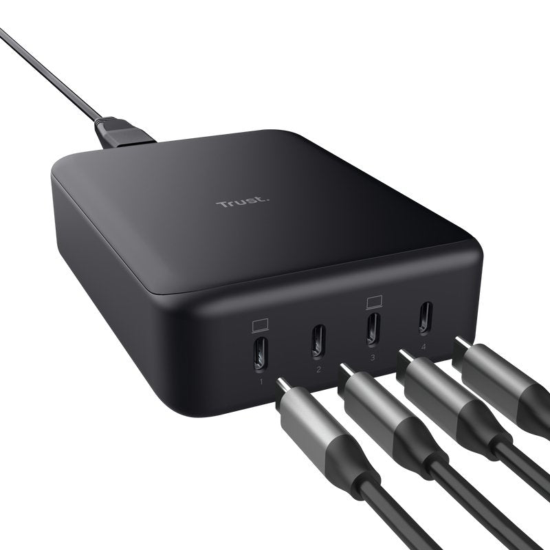 Cargador De Sobremesa Trust Maxo 4xusb Tipo-C 240w Compatible Con Portátiles