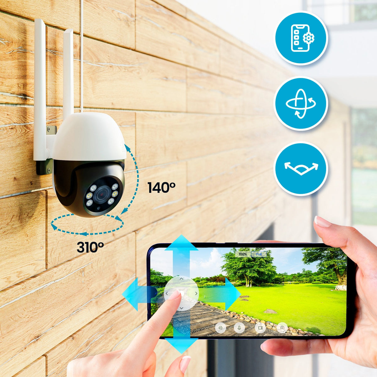 Extralink Outdoor Security Camera Full Hd 1296p Ptz Eoc-268