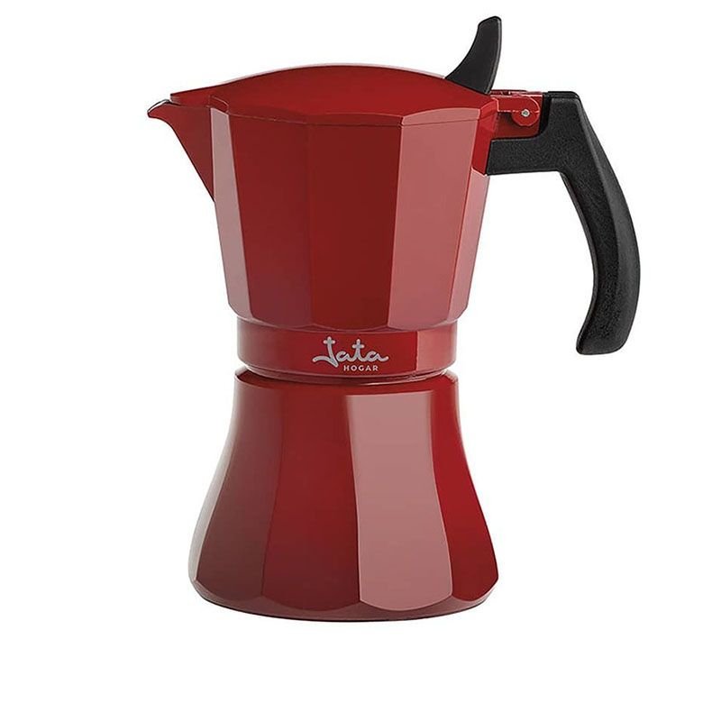 Cafetera Italiana Jata Hogar Hcaf2006/ 6 Tazas/ Roja Vulcano