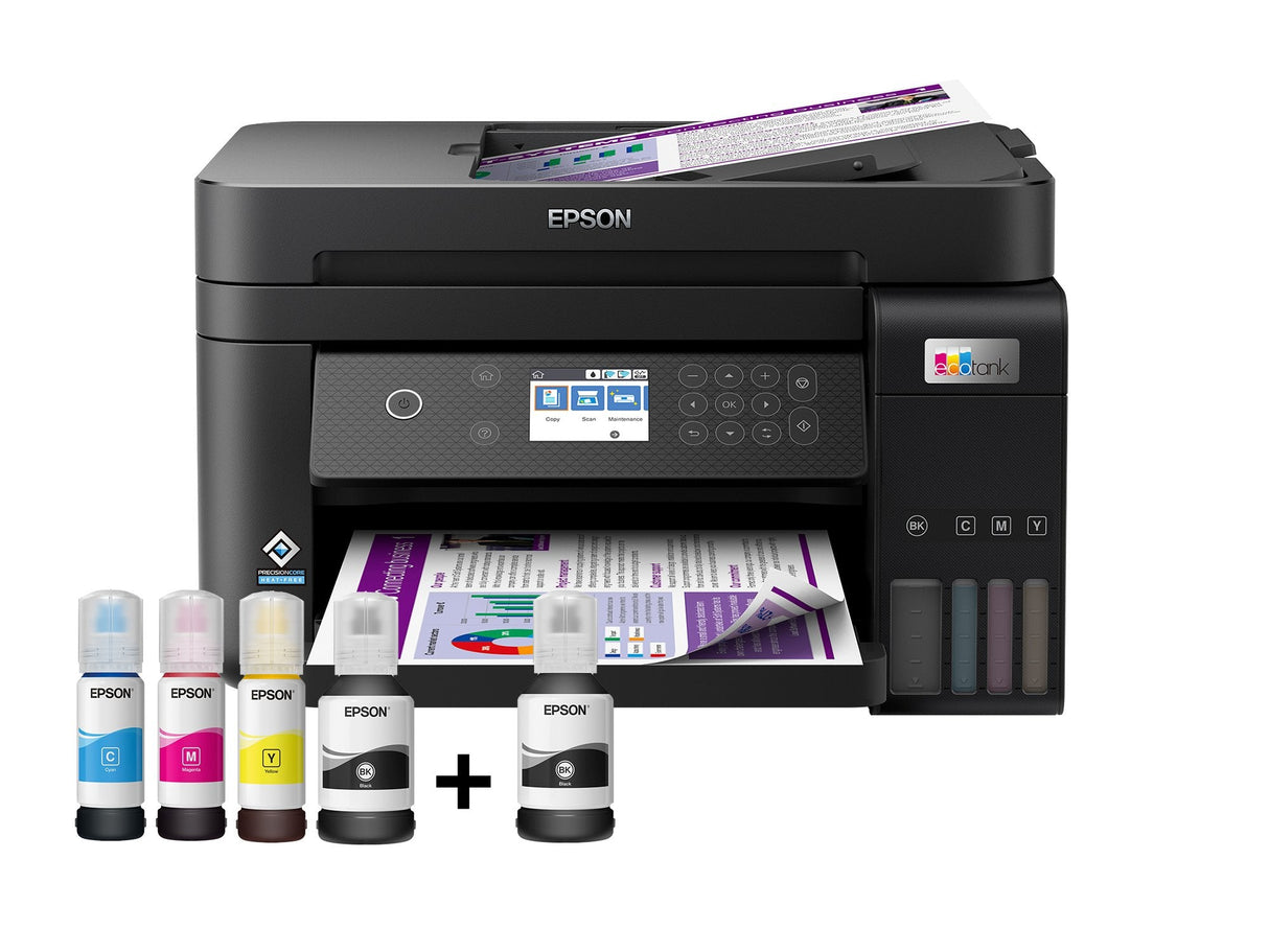 Impresora Epson Ecotank L6270, 3 En 1, A4, 1200 X 4800 Ppp, 33 Ppm, Usb, Wi-Fi, Lan