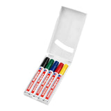 Edding 3000 Marcador Permanente Punta Redonda Negro, Azul, Verde, Rojo, Amarillo 5 Pieza(S)