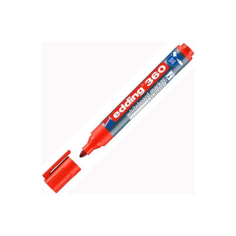 Edding Marcador Para Pizarra Blanca 360 Recargable Rojo