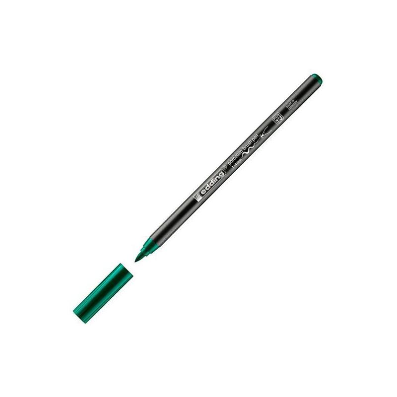 Edding Rotulador Para Porcelana 4200 Punta De Pincel Verde