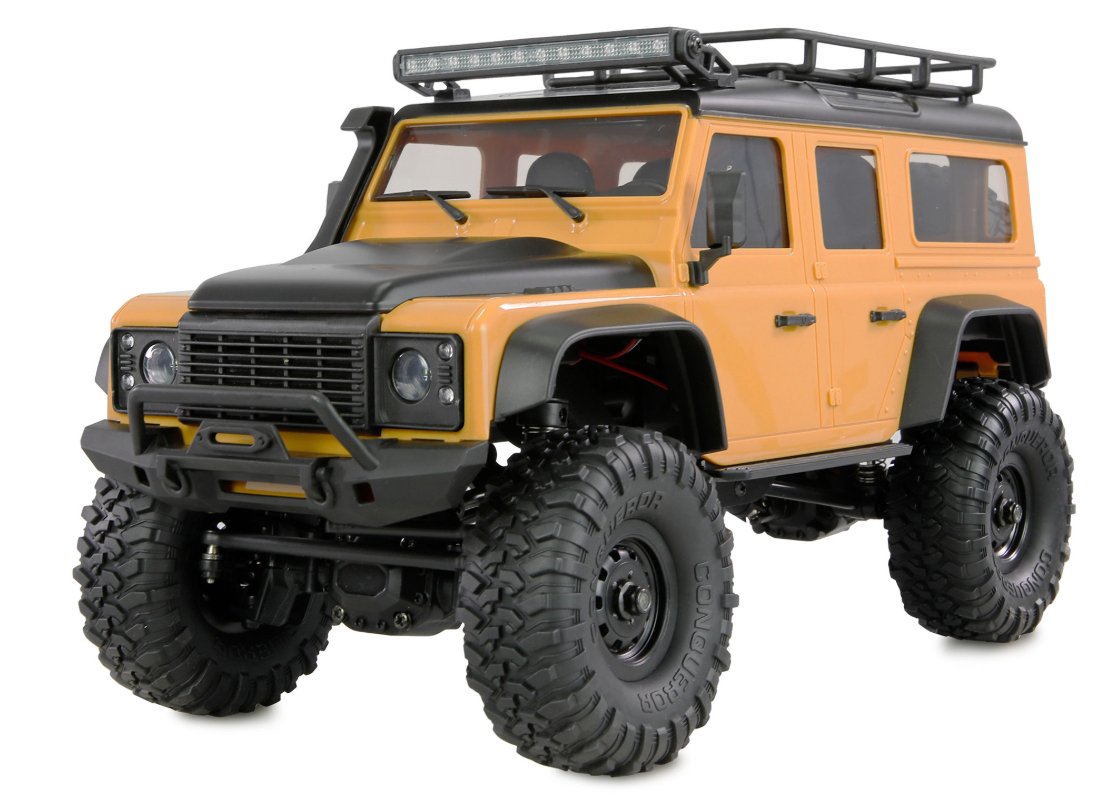 Amewi Rc Crawler Mini-D90 Amxrock 4wd 1:16 Rtr Amarillo