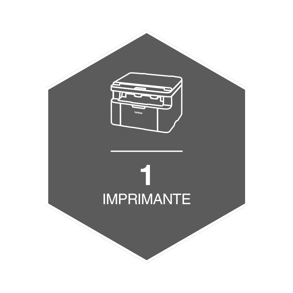 Impresora Multifunción Brother Dcp-1612wvb  Laser A4 2400 X 600 Dpi 20 Ppm Wifi