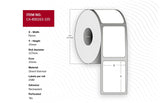 Label 76 X 25mm, Core 25mm,  Direct Thermal,Coated,
