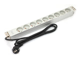 EAN 5907772590478 - Digitus A-19-STRIP-3-IMP unidad de distribución de energía (PDU) 9 salidas AC 1U Blanco imagen 2