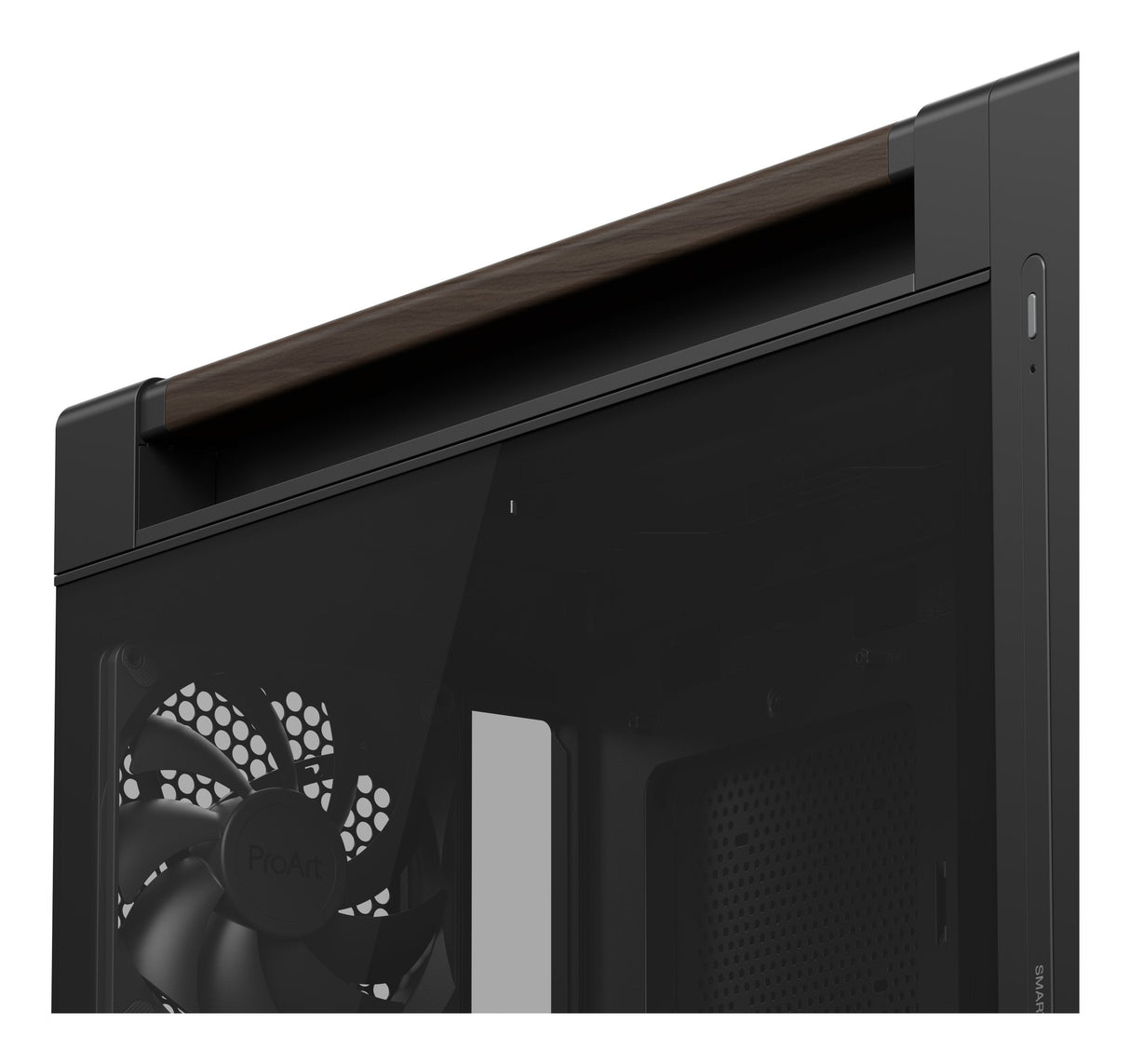 Caja  Pc Asus Geh Proart Pa602 Walnut Wood Tg Pwm Modern Negro