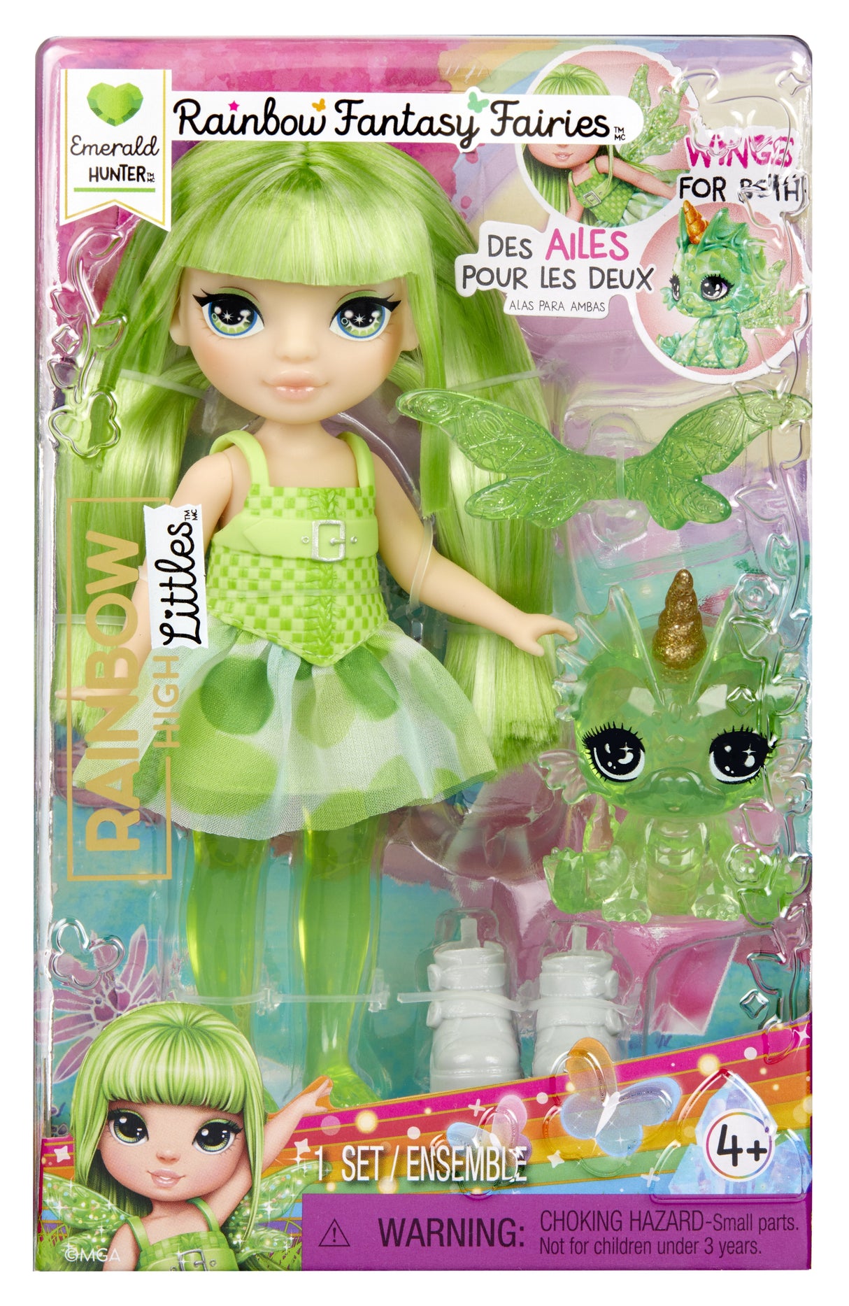 Lalka Rainbow High Littles Rainbow, Emerald Green