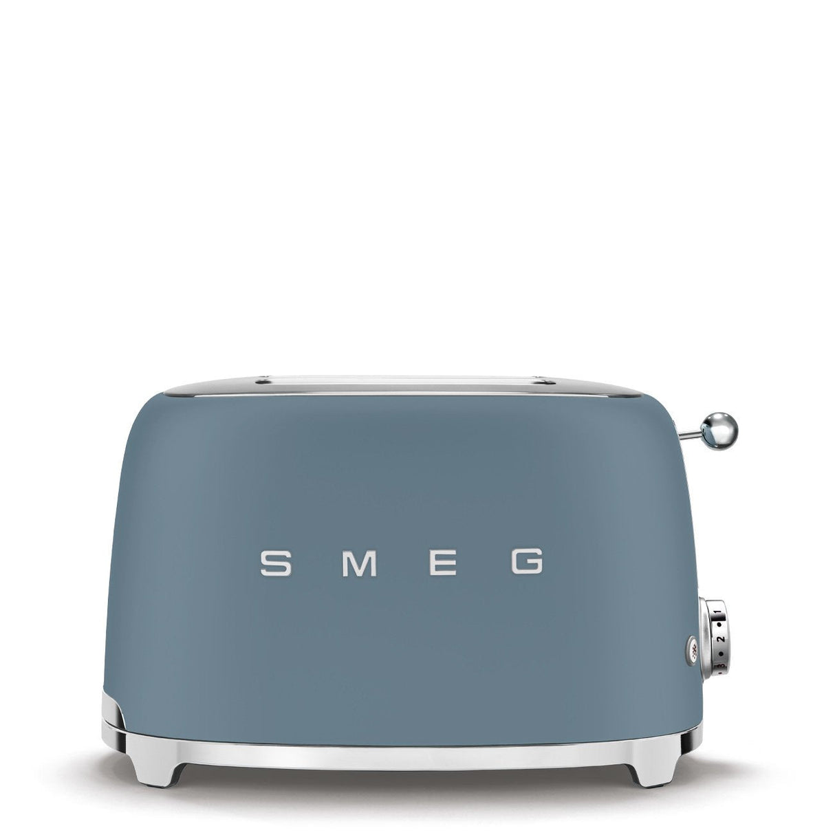 Tostadora Smeg 2x2 Estilo Años 50 Azul Tormenta Mate Tsf01sbmeu