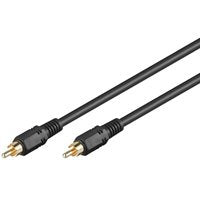 Cable 10m 1xrca M A 1xrca Macho Negro Rg59 Hq Goobay