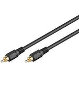Cable 10m 1xrca M A 1xrca Macho Negro Rg59 Hq Goobay