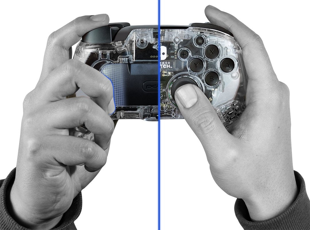 Pdp Nintendo Switch Controller Wireless Durchsichtig