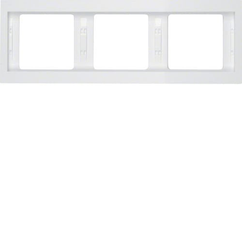 Berker 1373 70 09 Rahmen 3-Fach K.1 Polarweiss Waagerecht