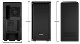 Caja Pc Be Quiet! Torre Atx Pure Base 600 Black/Silver 2 Ventiladores/Insonorizada Bg022