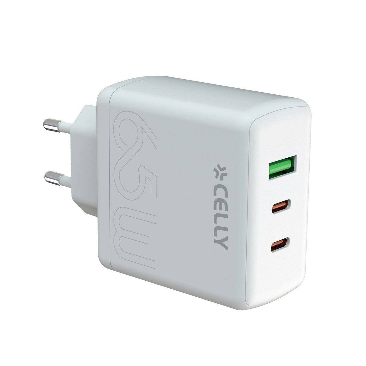 Carga Red 2usbc Y Usb 65w Gan Wh