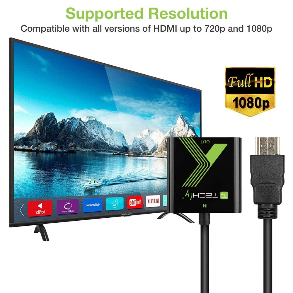 Techly Idata Hdmi-Vga2 Adaptador Hdmi A S-Vga D-Sub15 M/F