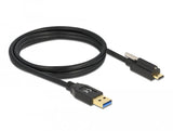 Delock Usb 10 Gbps Cable Typ-A Stecker Zu Usb Type-C Stecker Mit Schraube Oben 1,5 M