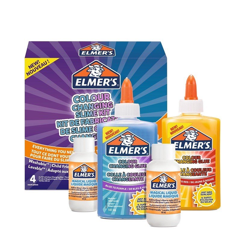 Elmer´S Kit Slime Cambio De Color Con El Sol