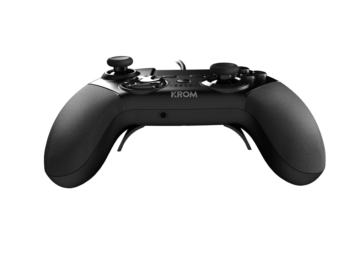 Krom Kaiser Gamepad Negro 12 Botones/Cable 3m/Compatible Pc-Ps3-Ps4 Nxkromksr