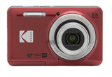 Cámara Digital Kodak Pixpro Fz55 16mp Zoom Óptico 5x Roja