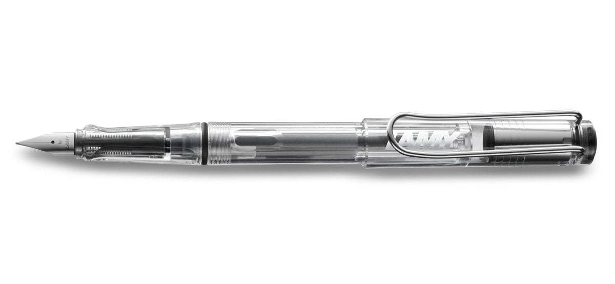 Lamy Pluma Estilográfica Vista 012m Punta Media Tinta Azul Color Transparente