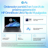 Portátil 14-Fh0006ns Regis 24c2 Hp Omnibook Ultra Flip 14 Ultra 7-258v (8c)    Win 11 32gb Lpddr5x On-Board 1tb Pcie Intel Arc Graphics Touch/14.0