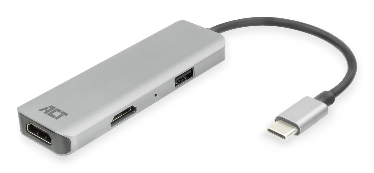 Adaptador Act Connectivity Usb C A 2 Hdmi 4k Usb A