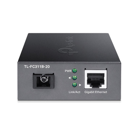EAN 6935364010591 - TP-Link TL-FC311B-20 convertidor de medio 1000 Mbit/s Monomodo Negro imagen 2