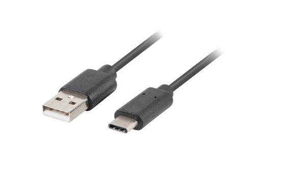 Lanberg Cable Usb Ca-Usbo-20cu-0005-Bk Conectores Usb-A A Usb Tipo-C Qc 3.0 0.5m Negro