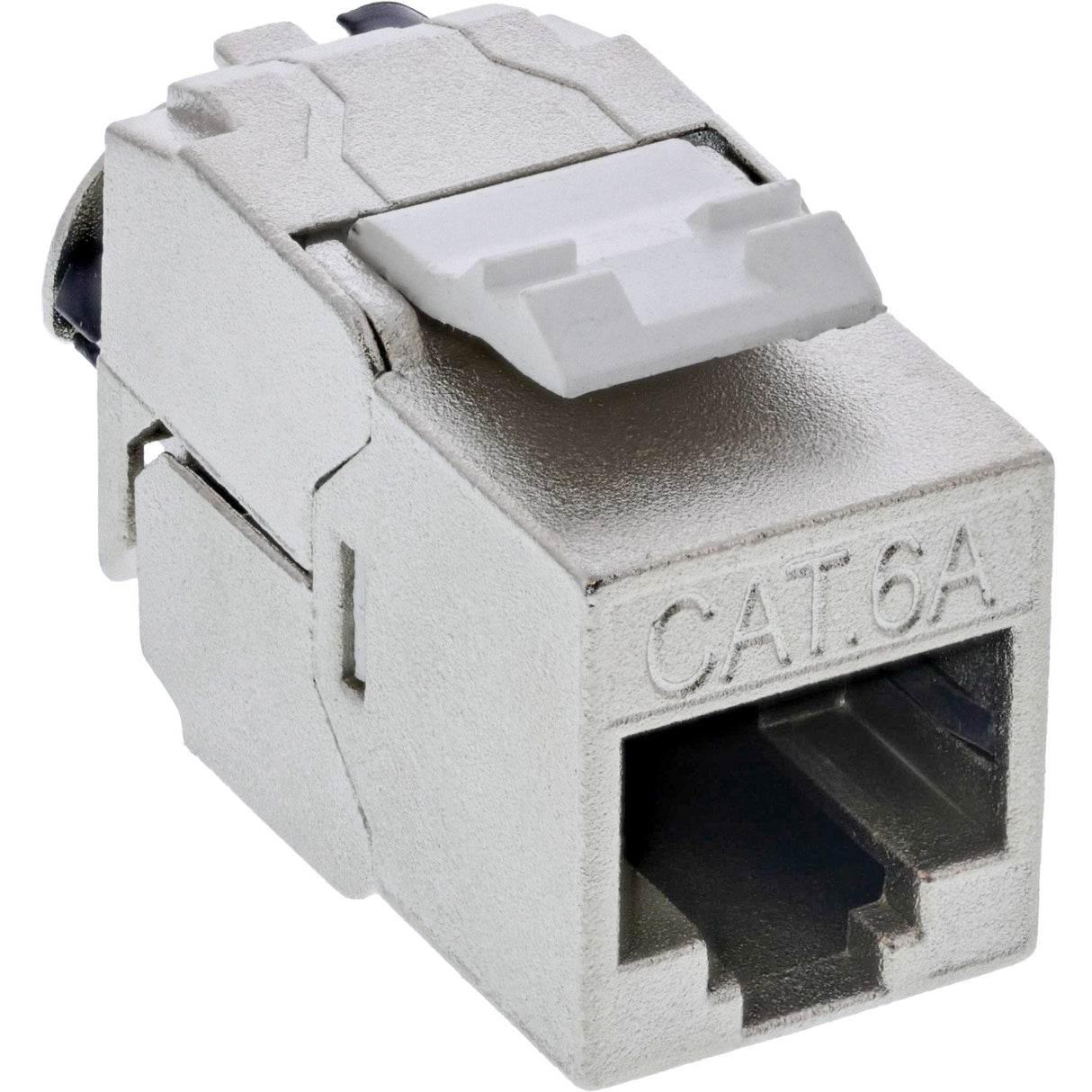 Inline® Keystone Rj45 Jack Slim, Snap-In, Cat.6a, Integrated Cable Tie