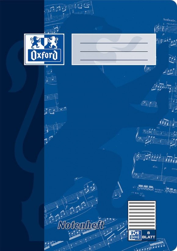 Oxford Musikheft - A4 (210 X 297 Mm) - 8 Hoja