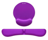 Pack De Reposamuñecas Y Alfombrilla Ergonómica Subblim Ergo Memoryflex Purpura