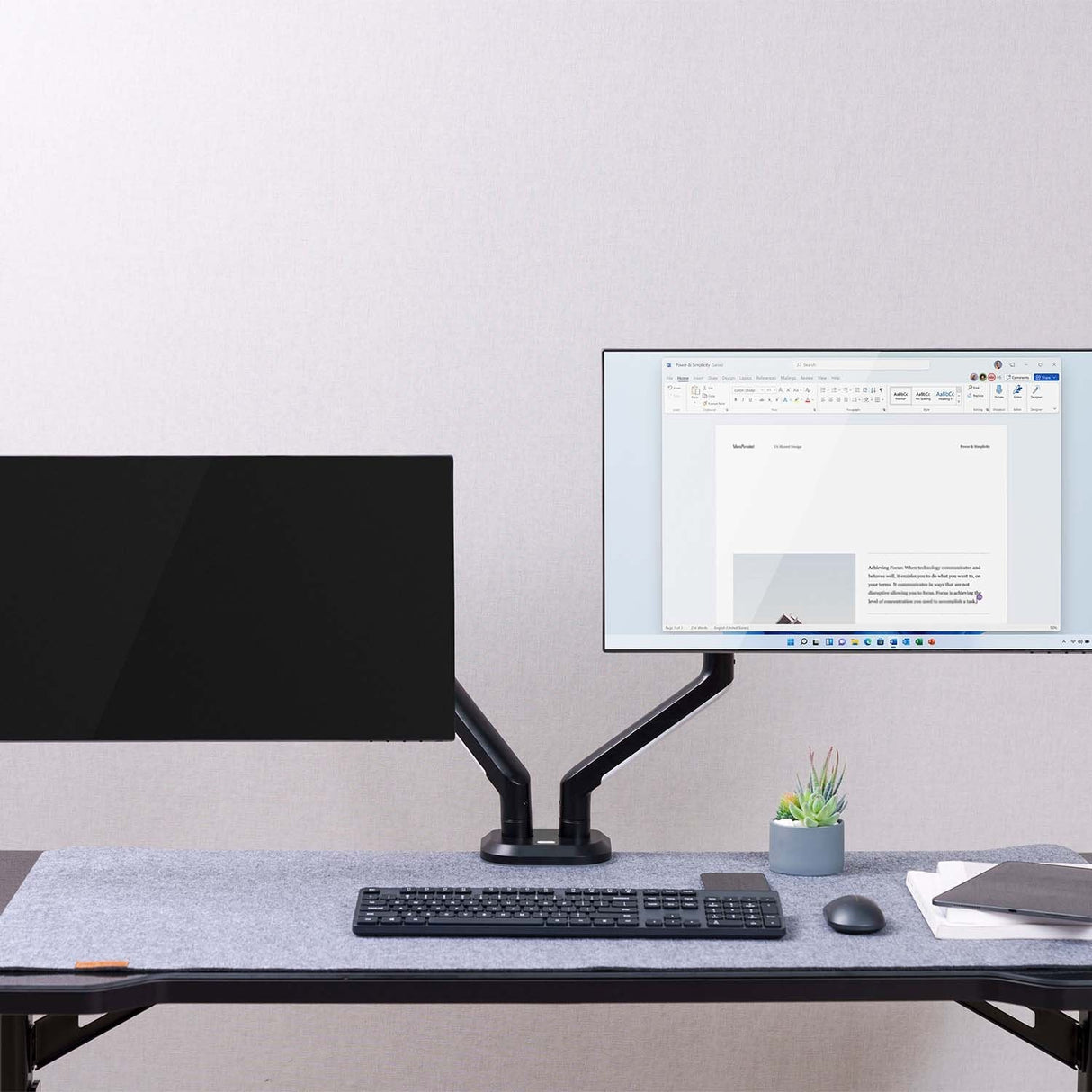 Aisens Soporte De Mesa Rgb Gaming Contrapeso Giratorio E Inclinable Para Monitor/Tv 9kg (3 Pivotes, 2 Brazos) De 17-32, Negro-Blanco