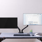 Aisens Soporte De Mesa Rgb Gaming Contrapeso Giratorio E Inclinable Para Monitor/Tv 9kg (3 Pivotes, 2 Brazos) De 17-32, Negro-Blanco