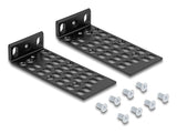 Delock Universelles Rack Montage Set 2 Piezas Negro