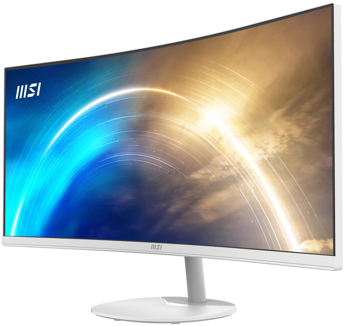 Monitor Msi Pro Mp341cqwde Led  34 " Blanco, Wqhd, Va, Curvo, Panel 100hz 9s6-3pb2ct-010