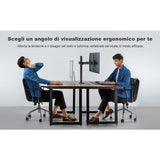 EAN 8057685301740 - Techly ICA-LCD 482-D soporte para monitor 68,6 cm (27") Escritorio Negro imagen 6