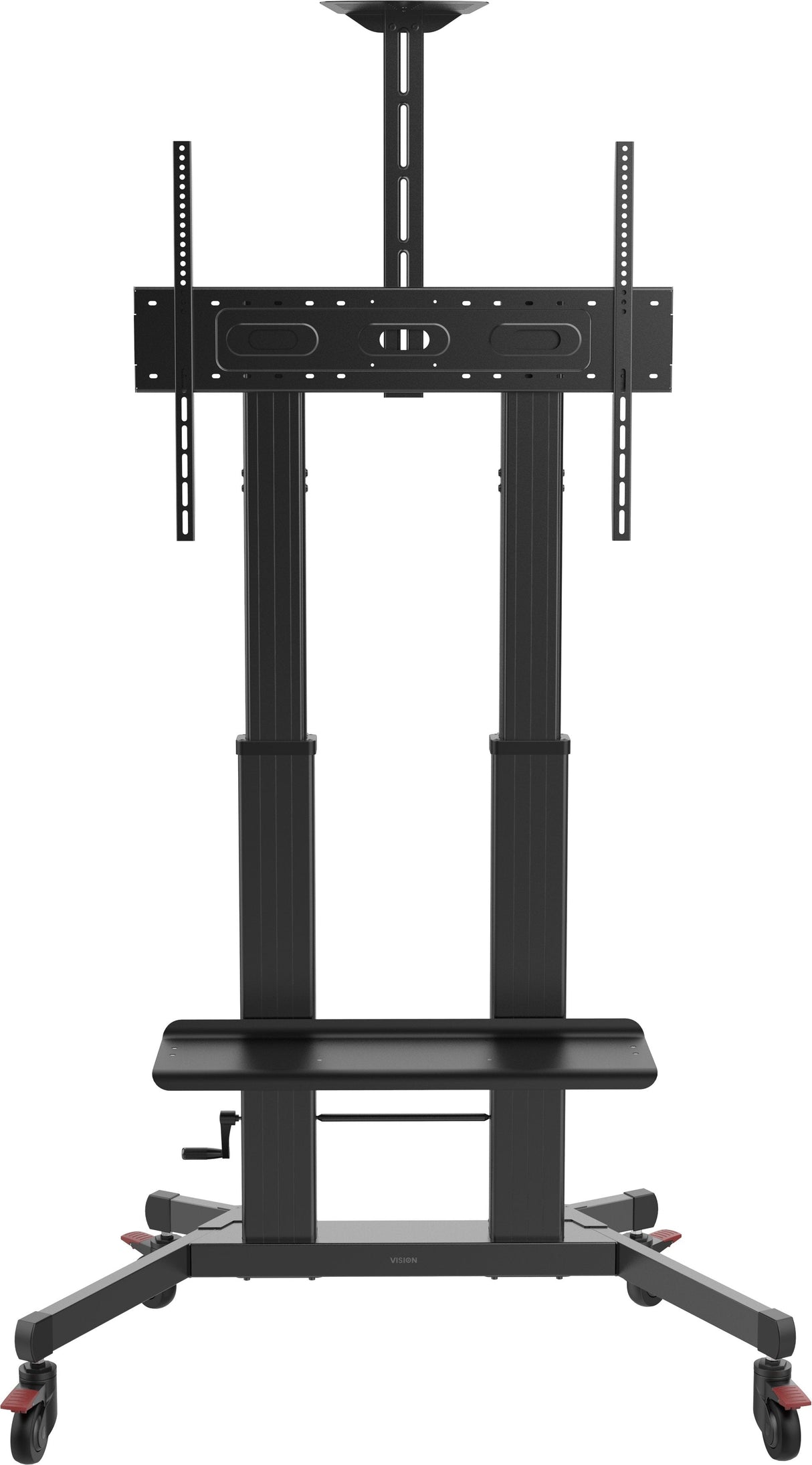Vision X-Series Vfm-F27 Carrito Altura Ajustable Para Pantalla Lcd Acero Aluminio Negro Mate Tamaño De Pantalla: 55"-100"