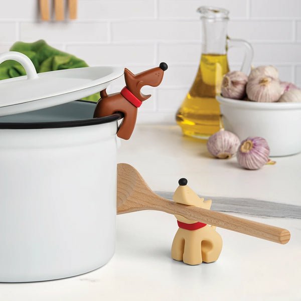 Ototo  Buddy Sandstone Beige Spoon Holder & Steam Releaser