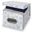 EAN 8001410071163 - Domopak 916050 caja de almacenaje Rectangular Caja de cartón, Cloruro de polivinilo Gris, Blanco imagen 1
