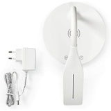 Techly I-Lamp-Dsk10 Lámpara Led De Escritorio Táctil De 5.5w Con Cargador Qi De 15w