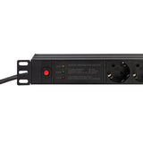 Logilink 19" Pdu 7 X Cee 7 3 Socket With Line Filter & Overload Protection