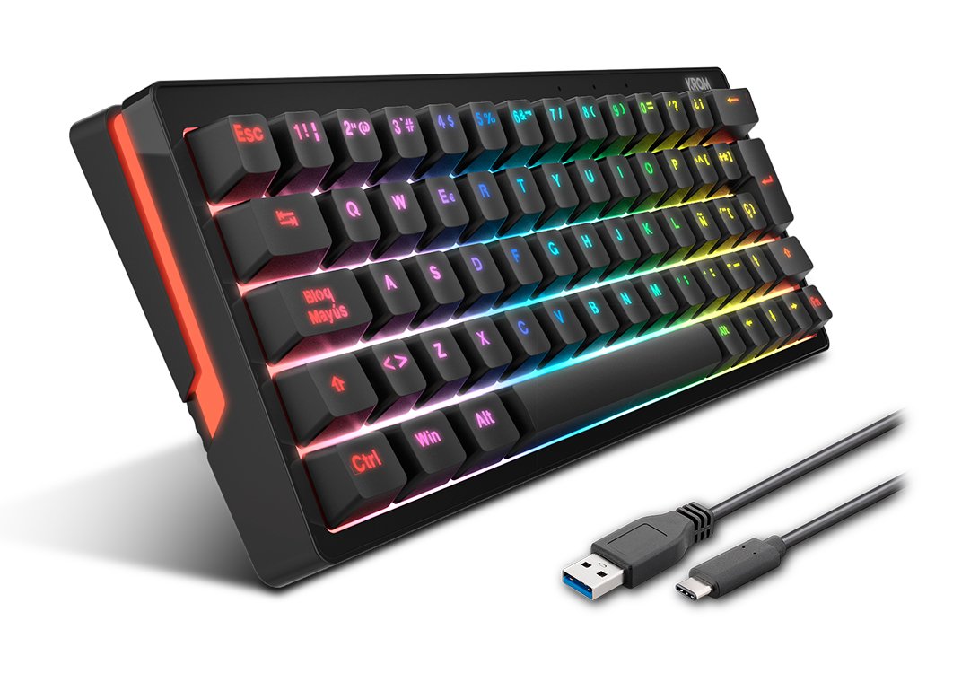EAN 8436587974489 - Krom Kreator teclado Juego USB Negro imagen 2