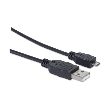 EAN 0766623307178 - Manhattan 307178 cable USB USB 2.0 1,8 m USB A Micro-USB B Negro imagen 2