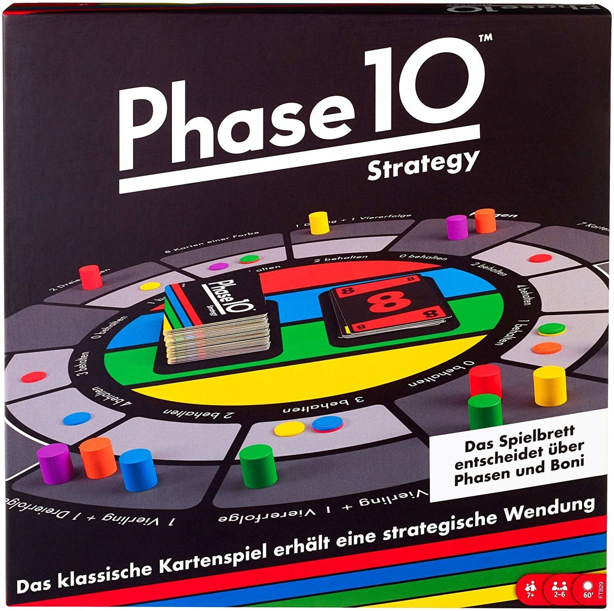 Mattel Games Fase 10 Estrategia Brett Game Ftb29
