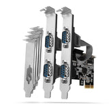 Axagon Pcea-S4n Pcie-Adaptador Mit 4x Seriell-Ports - Asix Ax99100 Chipsatz